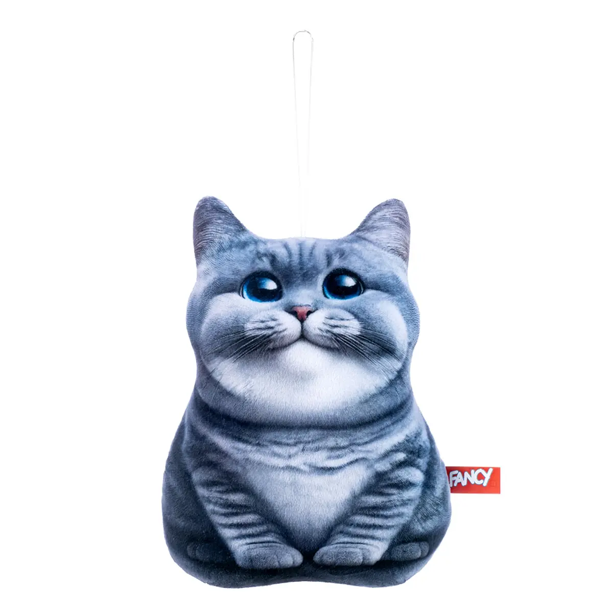 Мягкая игрушка антистресс Кот серый 21 см Fancy