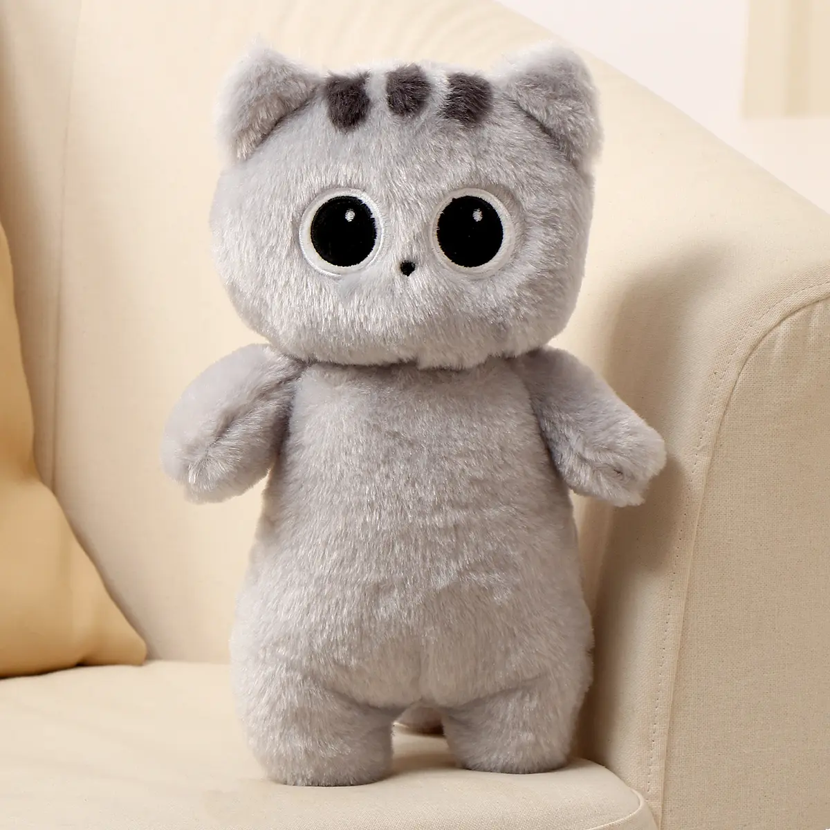 Мягкая игрушка Кот 30 см серый GroupPrice