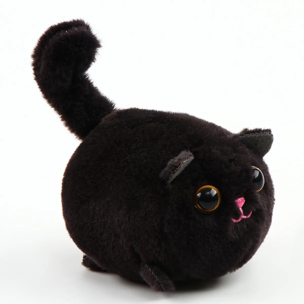 Мягкая игрушка Кот 8 см черная с брелоком GroupPrice
