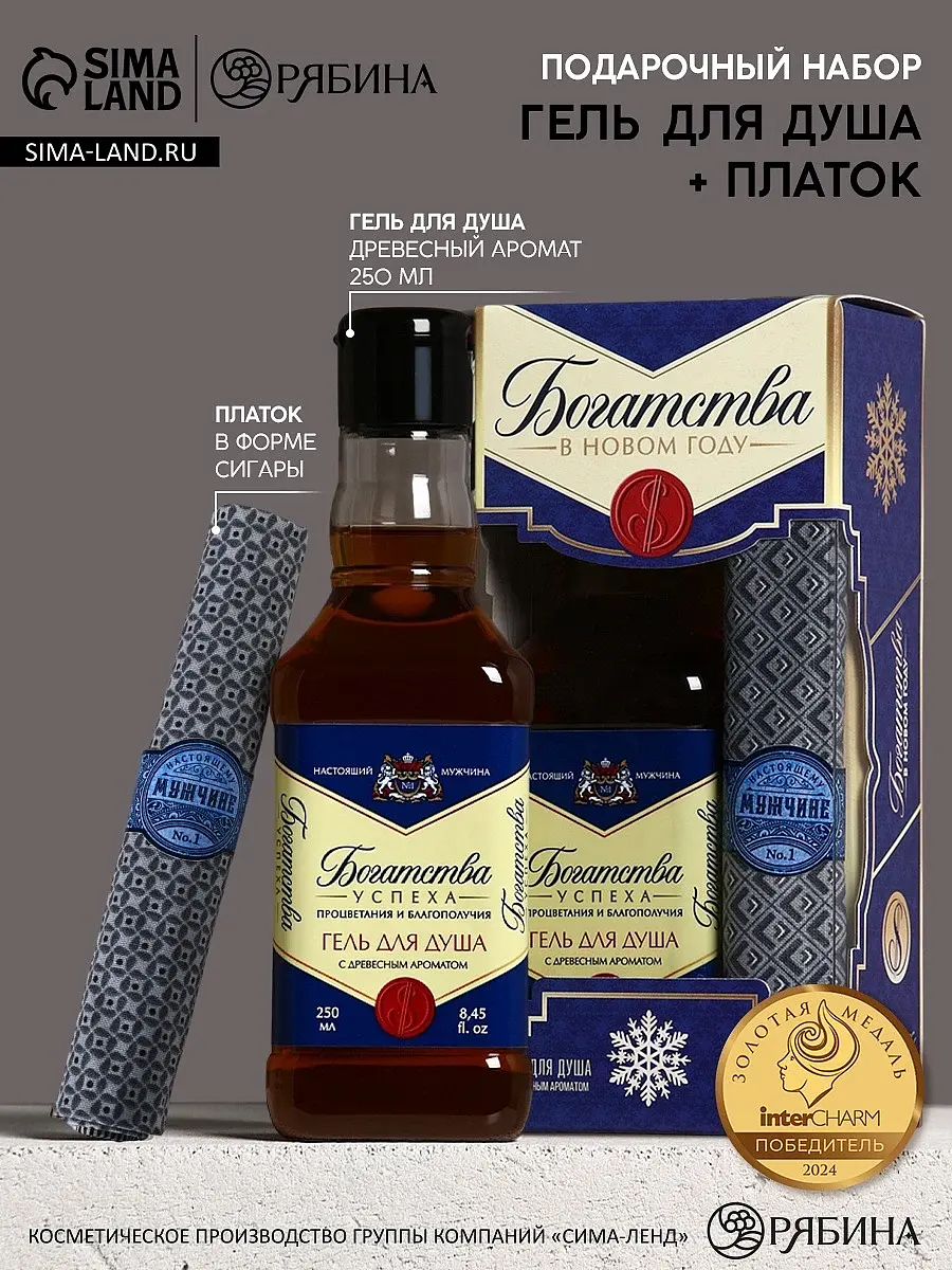 Подарочный набор Чистое счастье Богатства синий
