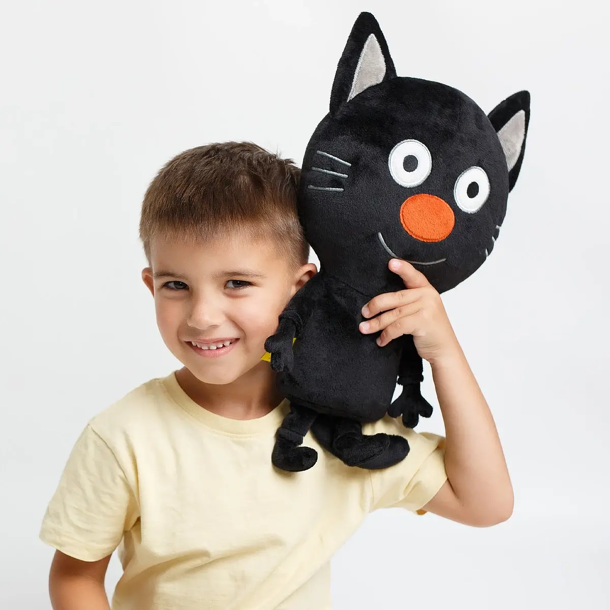 Мягкая игрушка Мякиши Сажик 31 см черный