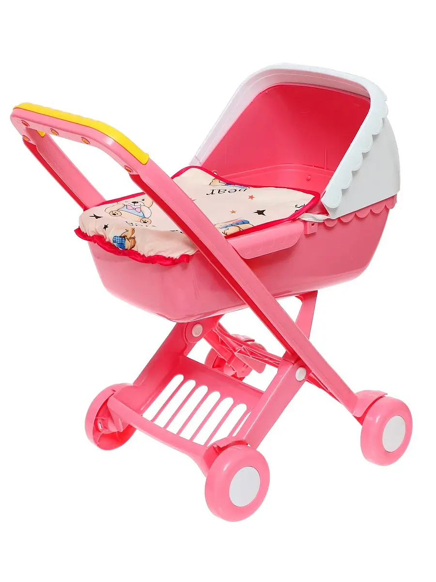 Коляска для кукол Amin Baby Car 4 розовая