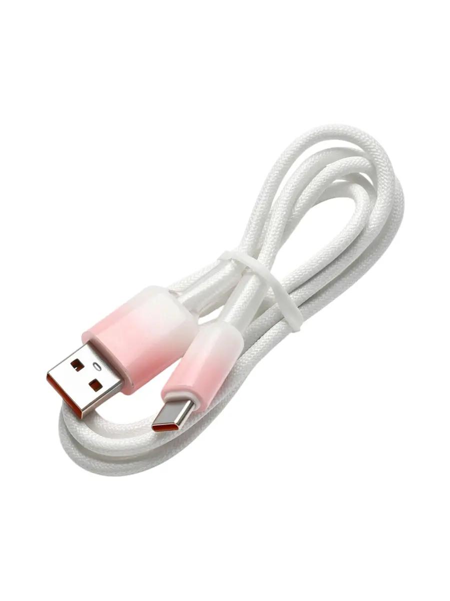 Кабель Type-C-USB 2A 1м TPE белый GroupPrice