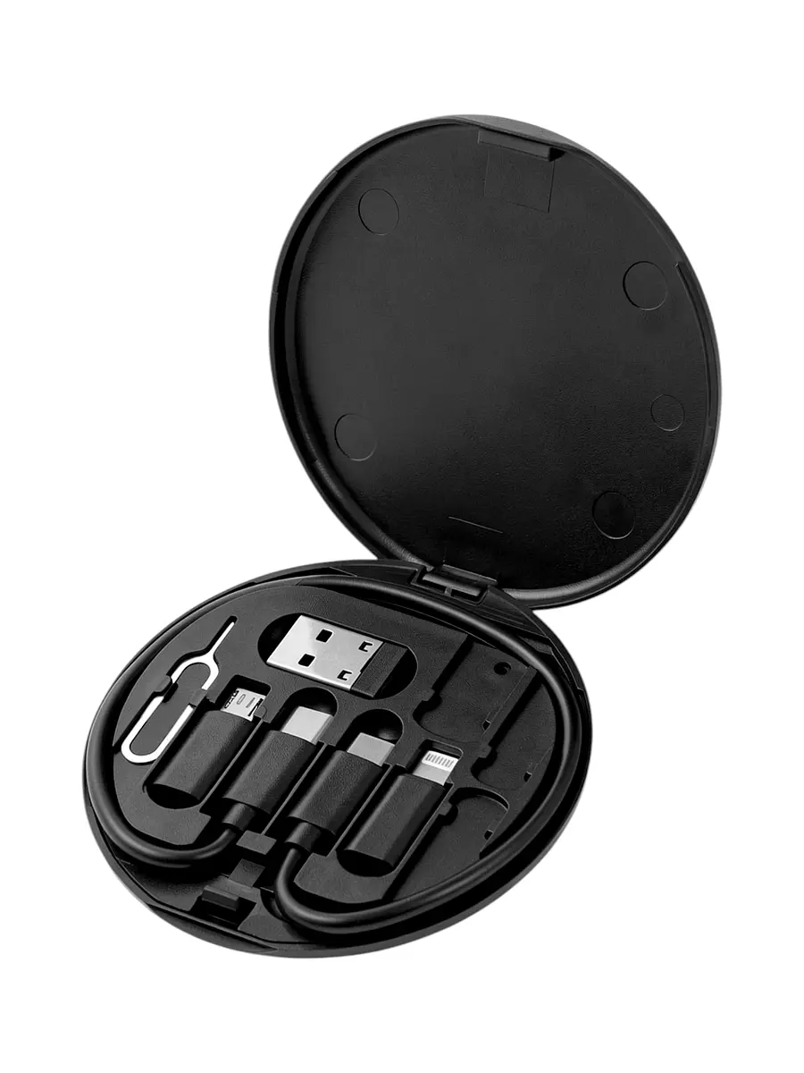 Набор переходников USB Type-C microUSB Lightning чёрный GroupPrice