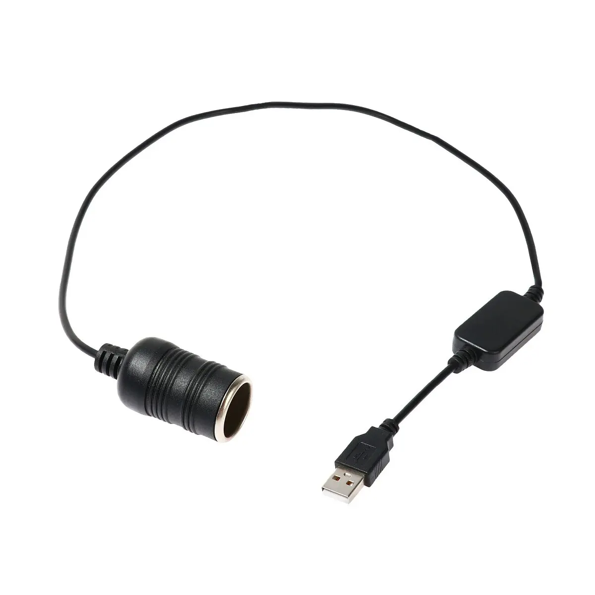 Кабель переходник с USB на прикуриватель 5В 12В 60см GroupPrice
