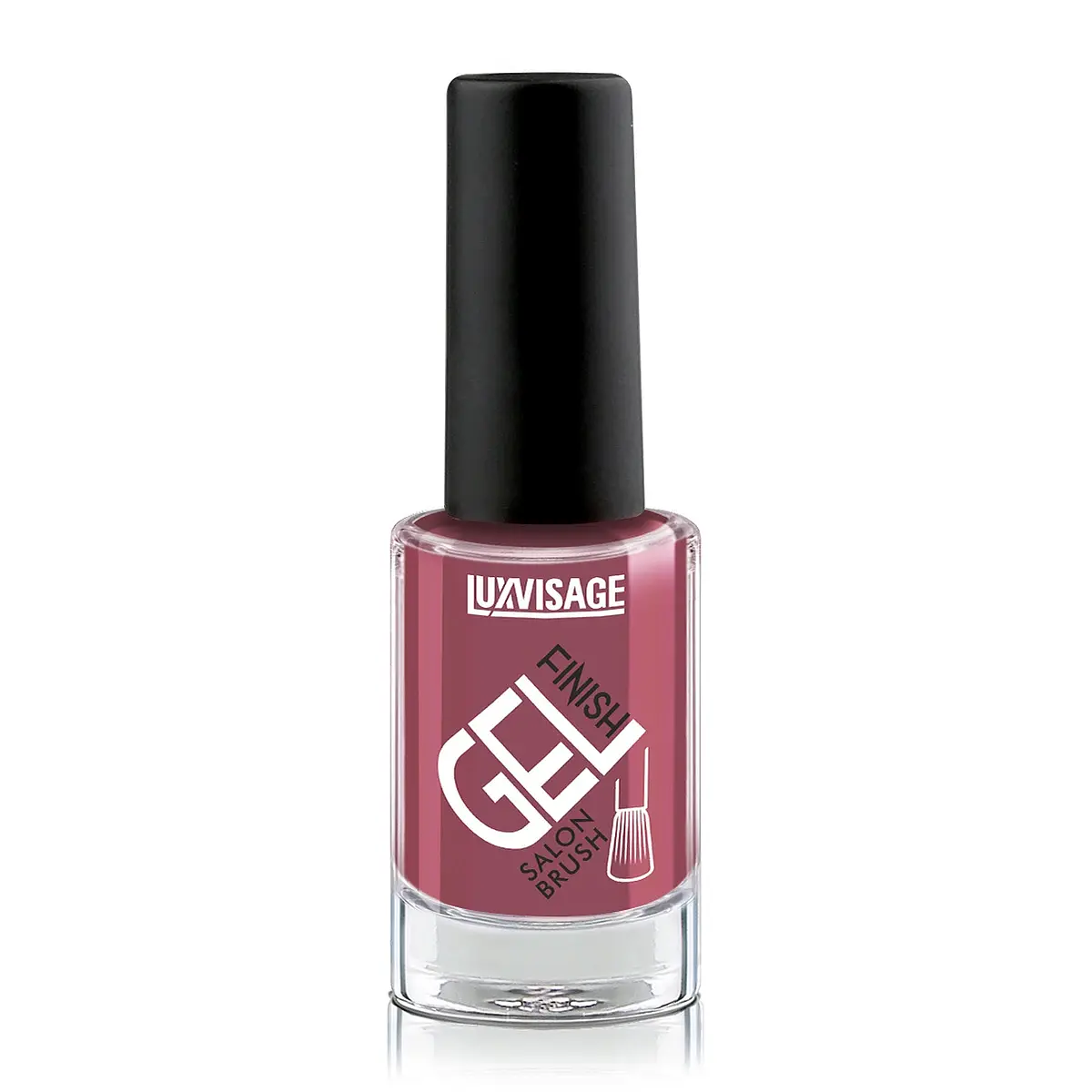 Лак для ногтей GEL finish LUXVISAGE розовый 14 темный пепельно-розовый