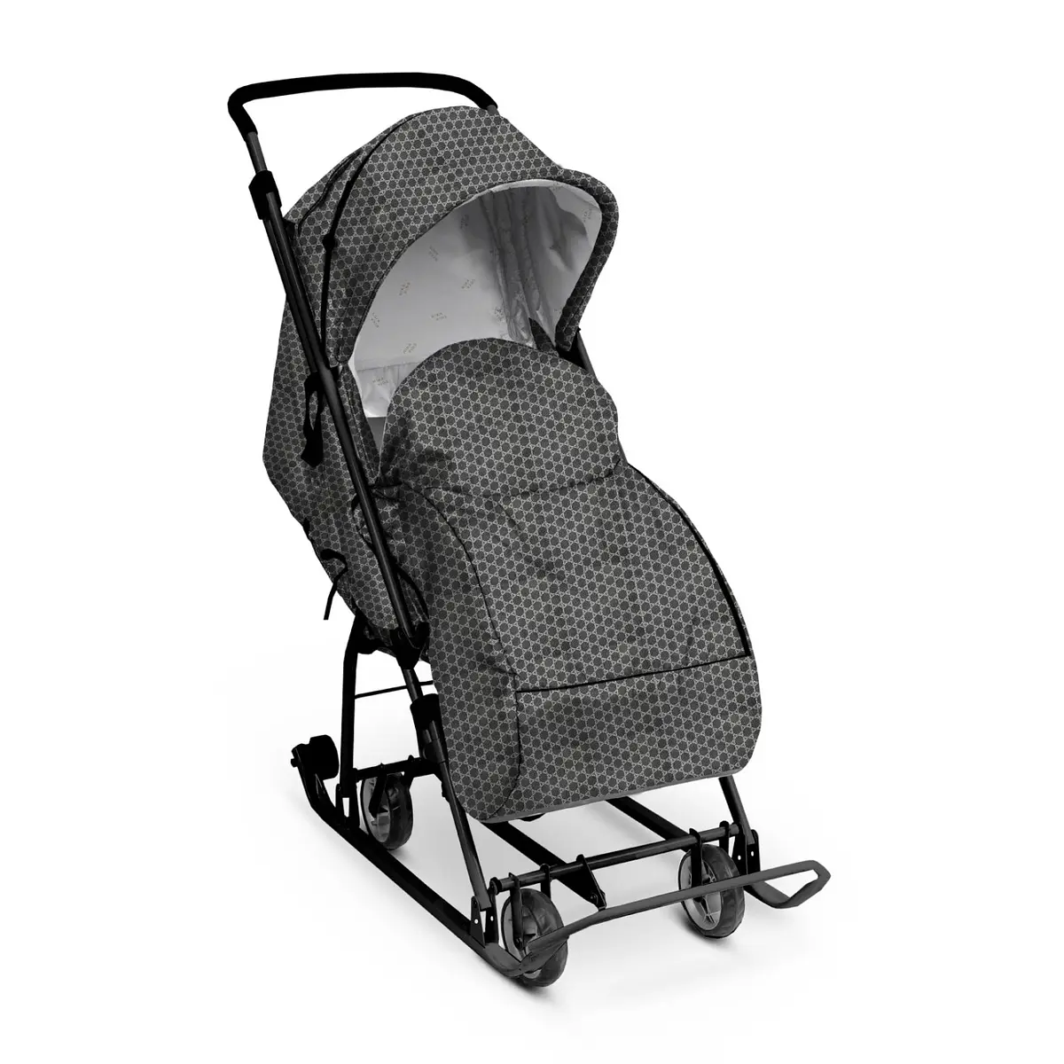 Санки-коляска Nika Kids Наши детки 3-1К серые