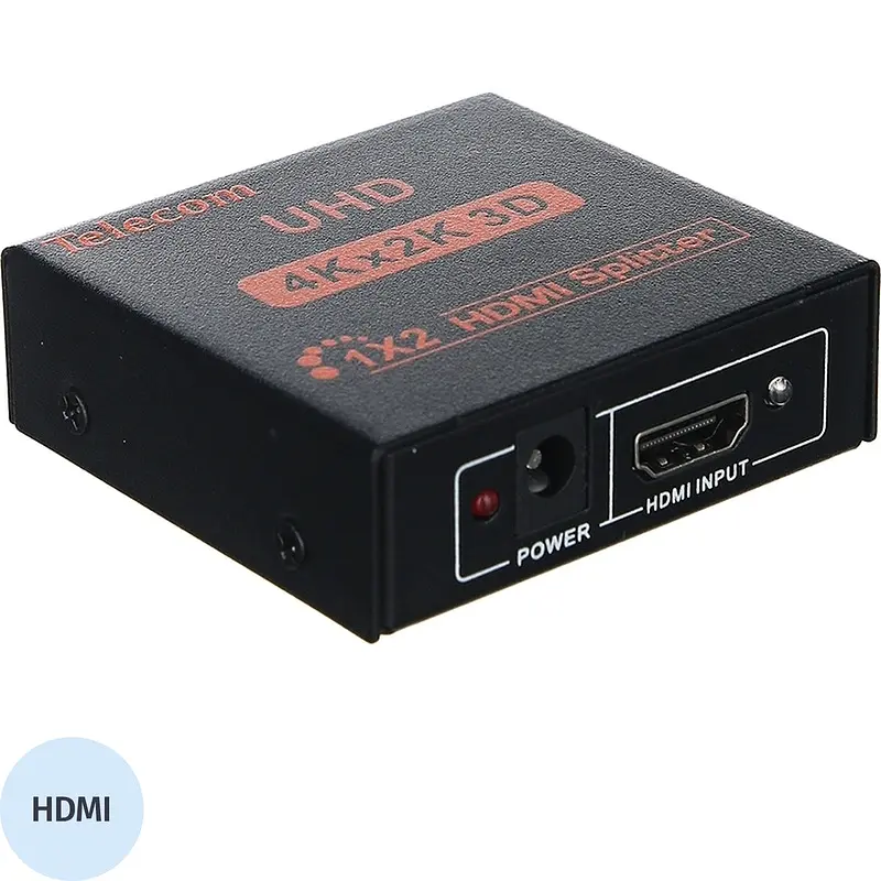 Разветвитель HDMI Telecom TTS7000 чёрный HDMI 3×1 для телевизора чёрный