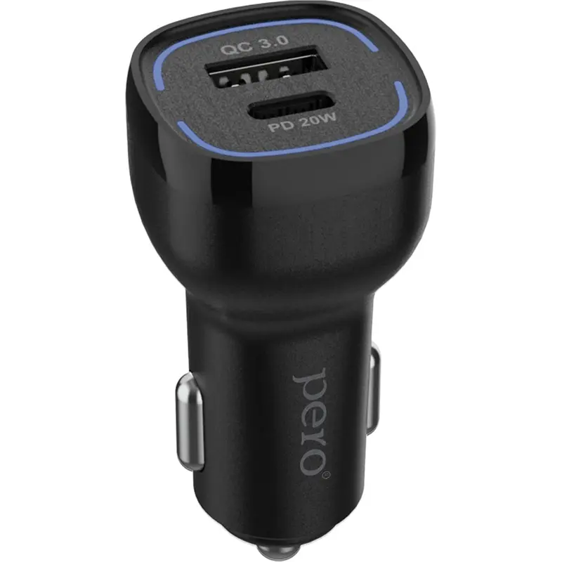 Зарядное устройство Pero AC05 черное TM Pero автомобильное 12V 2.1A