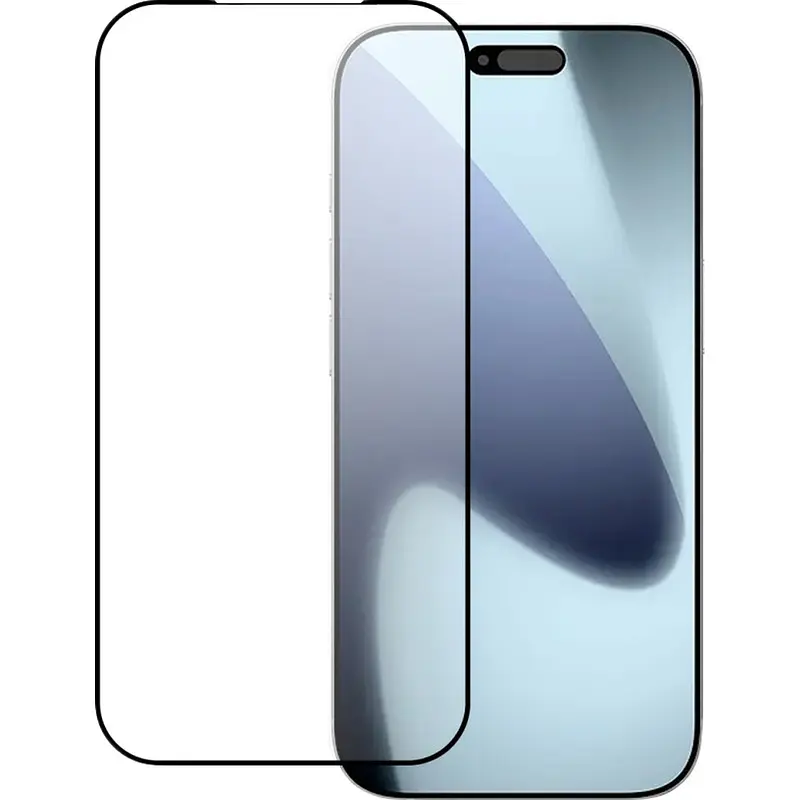 Защитное стекло TM Pero для Apple iPhone 17 Pro Max чёрное закалённое для iPhone 17 Pro Max чёрное