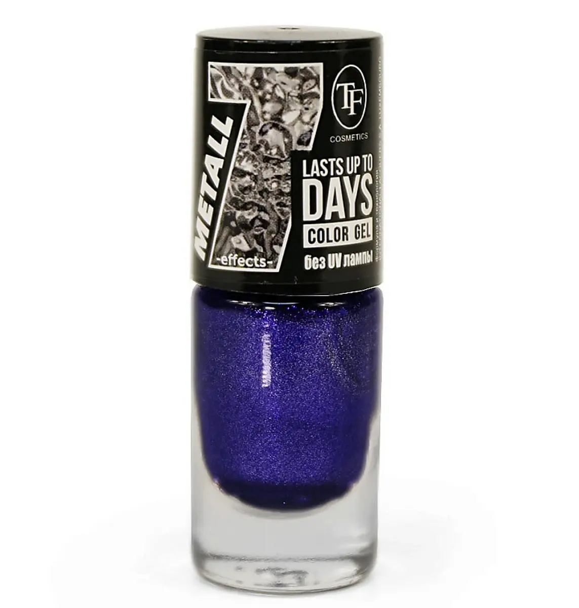 Лак для ногтей TF COLOR GEL METALL тон 345 Сапфировое золото 8мл TF COSMETICS гелевый глянцевый без UV-лампы 8мл сапфировое золото