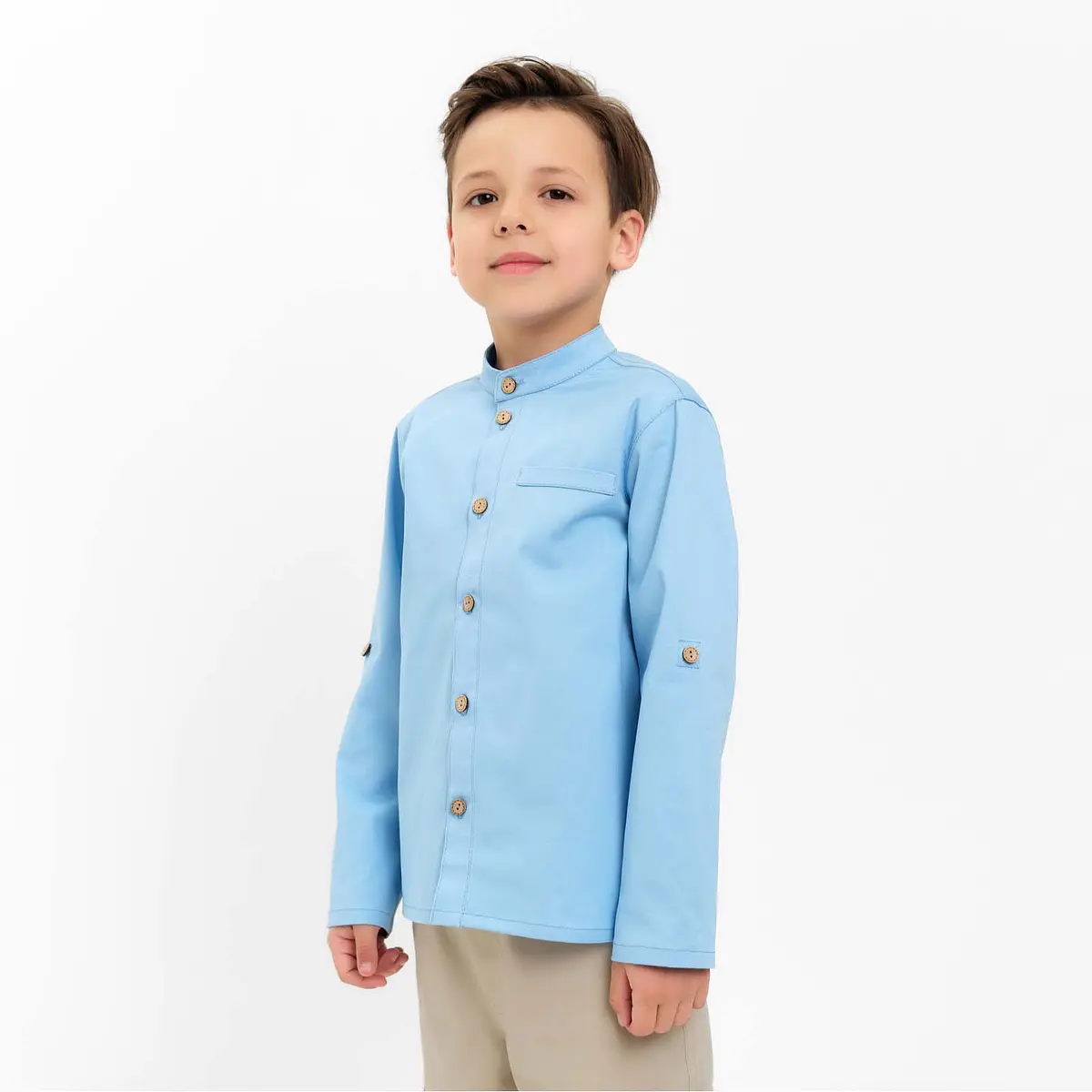 Рубашка KAFTAN джинсовая голубая для мальчика