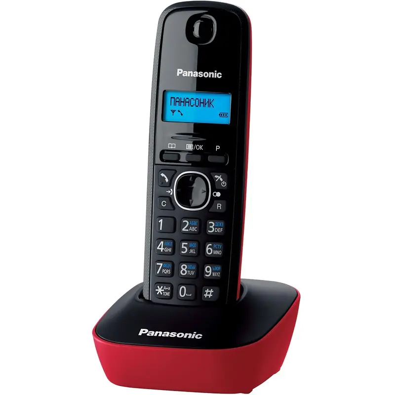 Радиотелефон Panasonic KX-TG1611RUR красный