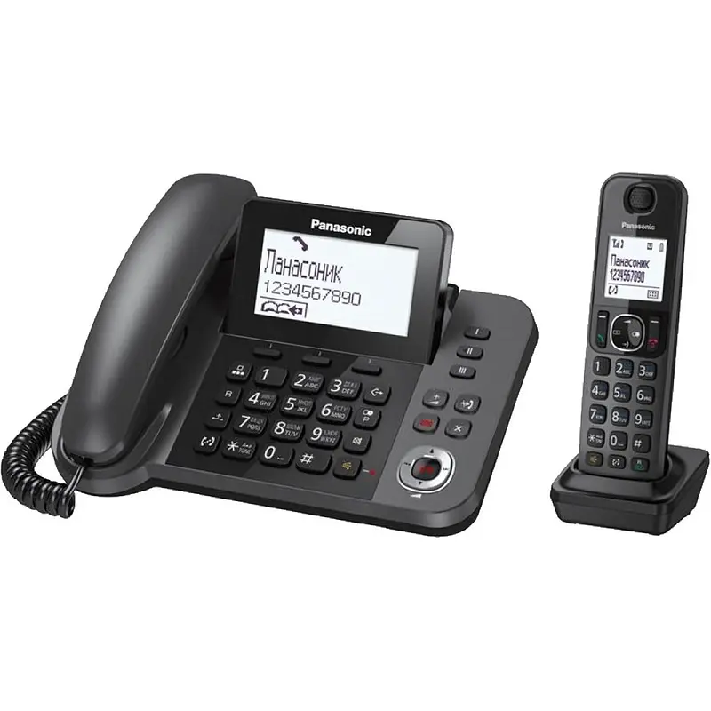 Радиотелефон Panasonic KX-TGF310RUM чёрный