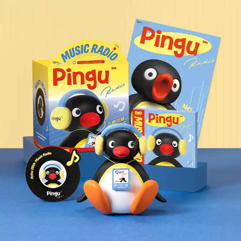 Cute Penguin Head Shaking Bluetooth Speaker Mini Portable Music Player Desktop Decor Kids Birthday Gift gray 3c Accessories1