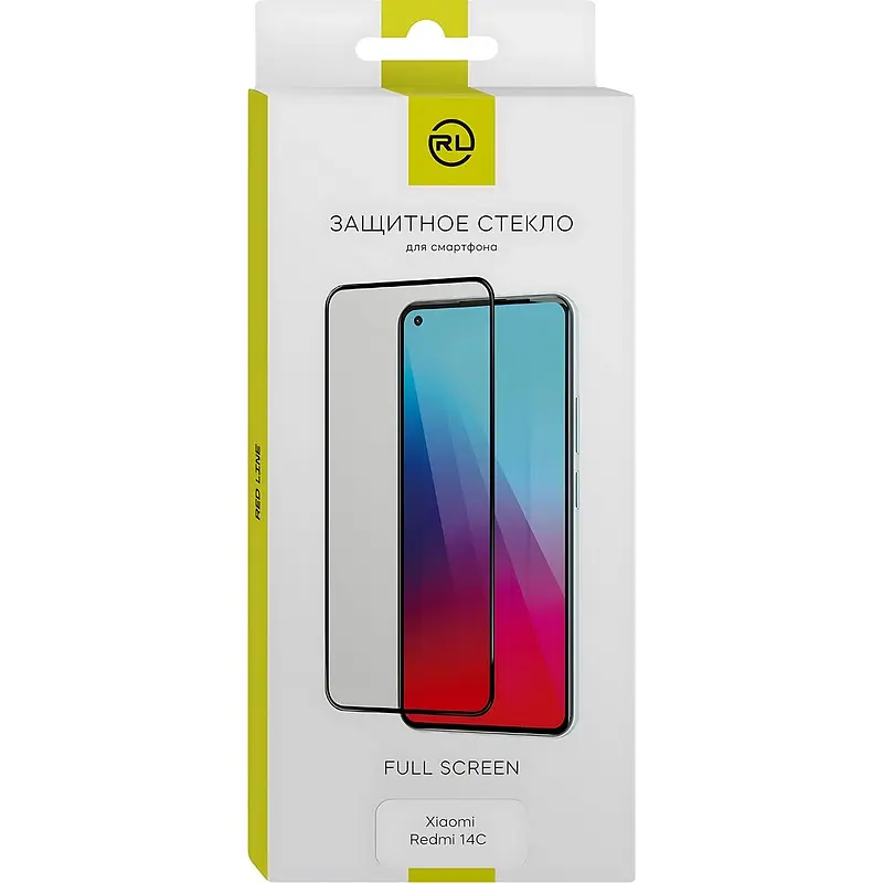 Защитное стекло Red Line для Xiaomi Redmi 14C 4G закалённое для Xiaomi Redmi 14C 4G прозрачное