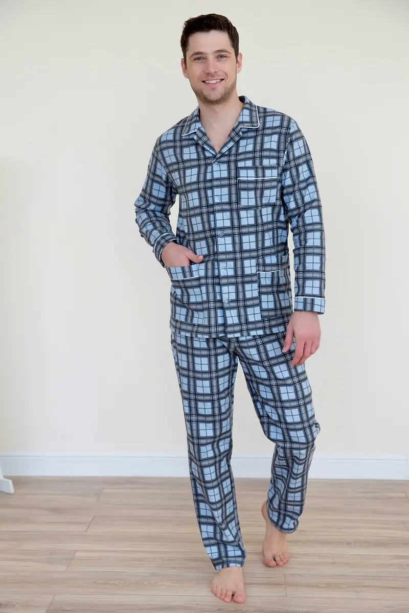 Пижама Lika Dress фланелевая клетчатая домашняя