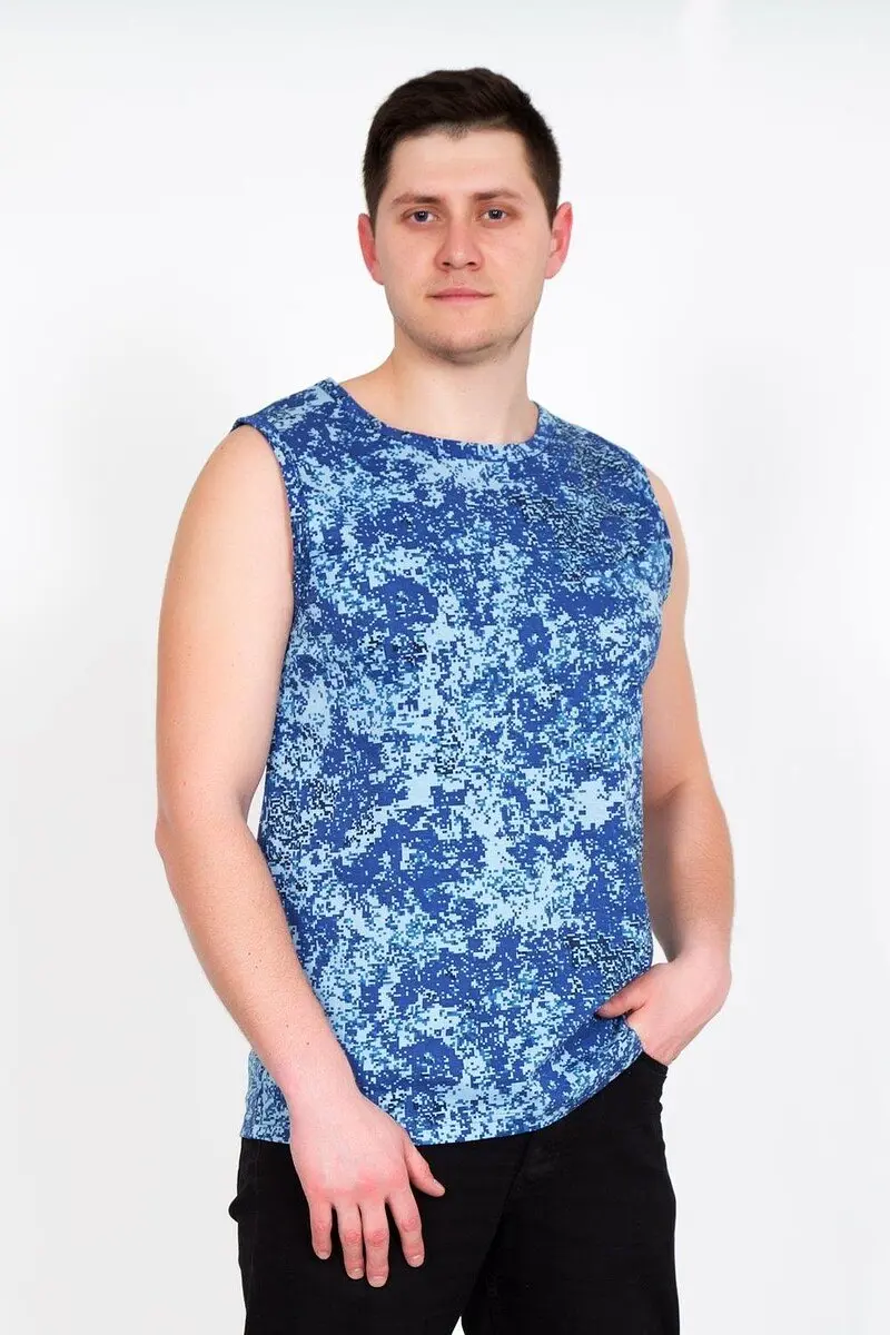 Майка мужская хлопковая с абстрактным принтом Lika Dress