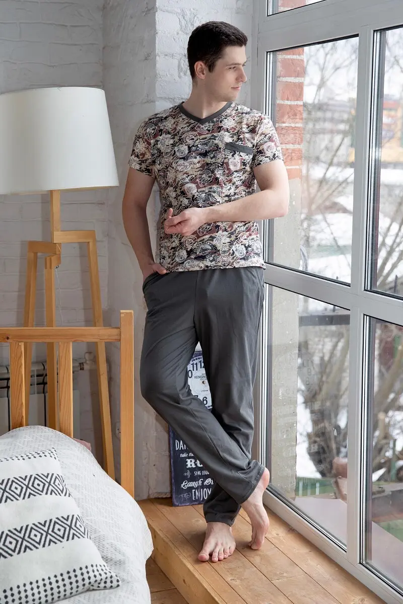 Костюм Lika Dress домашний хлопковый милитари