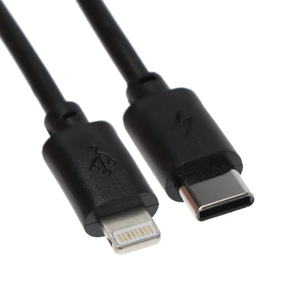 Кабель Luazon Home Lightning - Type-C 1 м чёрный lightning - type-c 1 м для зарядки и синхронизации чёрный