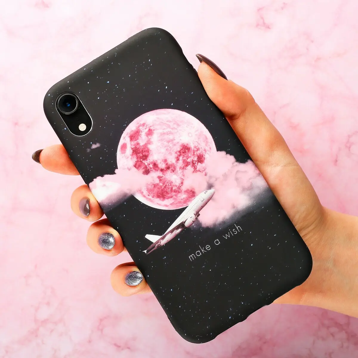 Чехол для iPhone XR силиконовый серый Like me