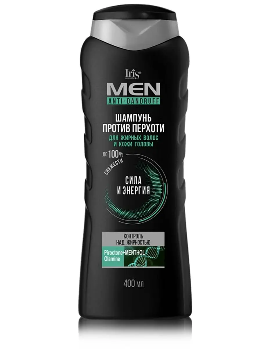 Шампунь против перхоти для жирных волос IRIS MEN 400 мл IRIS Cosmetic против перхоти для жирных волос 400 мл