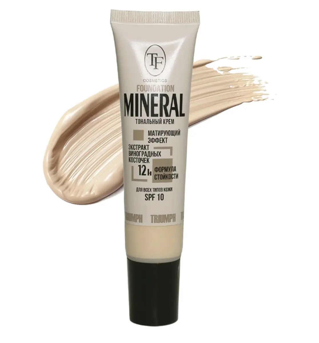 Тональный крем TF COSMETICS MINERAL FOUNDATION натуральный беж 30 мл минеральный муссовый натуральный беж 30 мл
