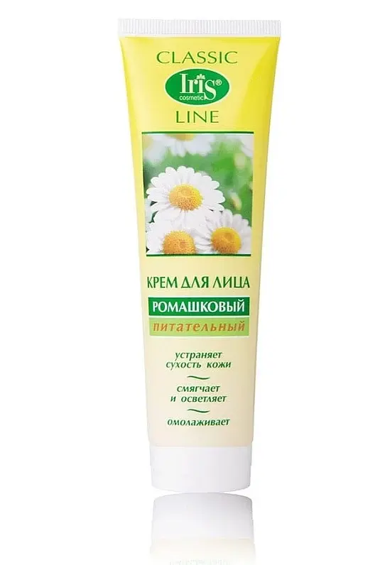 Крем IRIS Classic Line Ромашковый питательный 100 мл IRIS Cosmetic питательный с экстрактом ромашки 100 мл для любого типа кожи