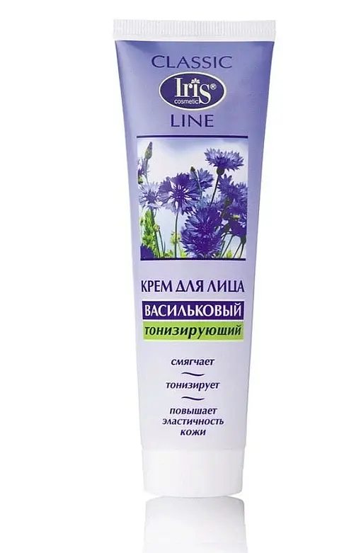 Крем IRIS Cosmetic Classic Line тонизирующий с васильком 100 мл тонизирующий с экстрактом василька 100 мл для чувствительной кожи