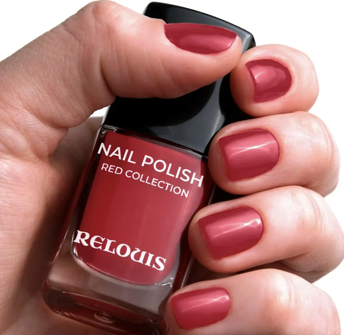 Лак для ногтей Relouis Red Collection №01 красно-розовый