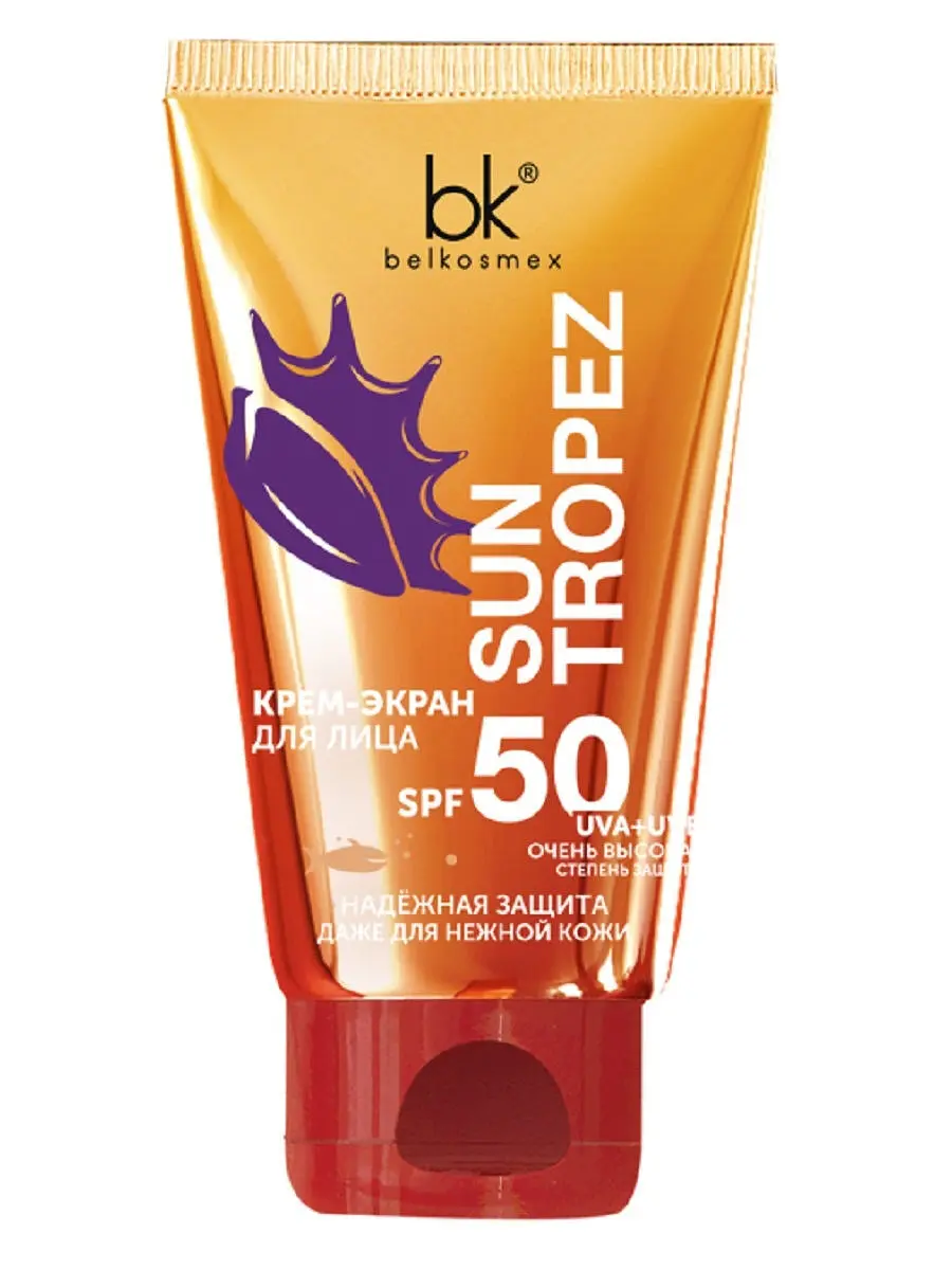 Крем-экран для лица SPF 50 защитный 50 г BelKosmex защитный SPF 50 50 г для любого типа кожи