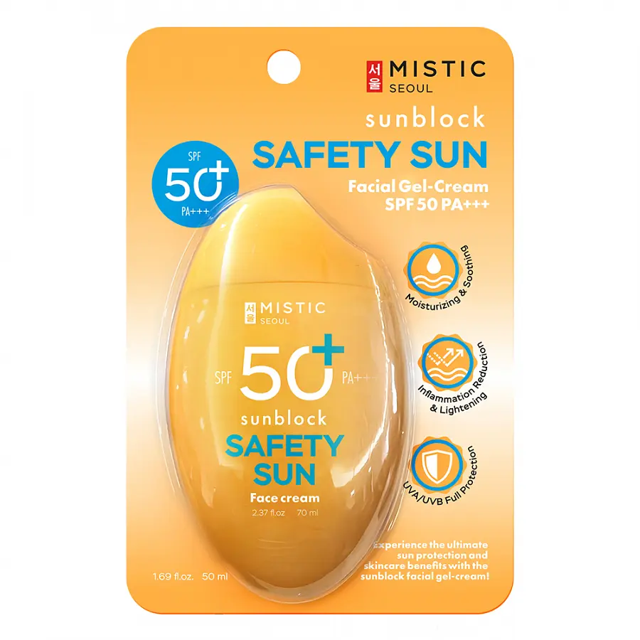 Гель-крем MISTIC солнцезащитный SPF50 PA+++ 50 мл солнцезащитный SPF50 PA+++ 50 мл для лица
