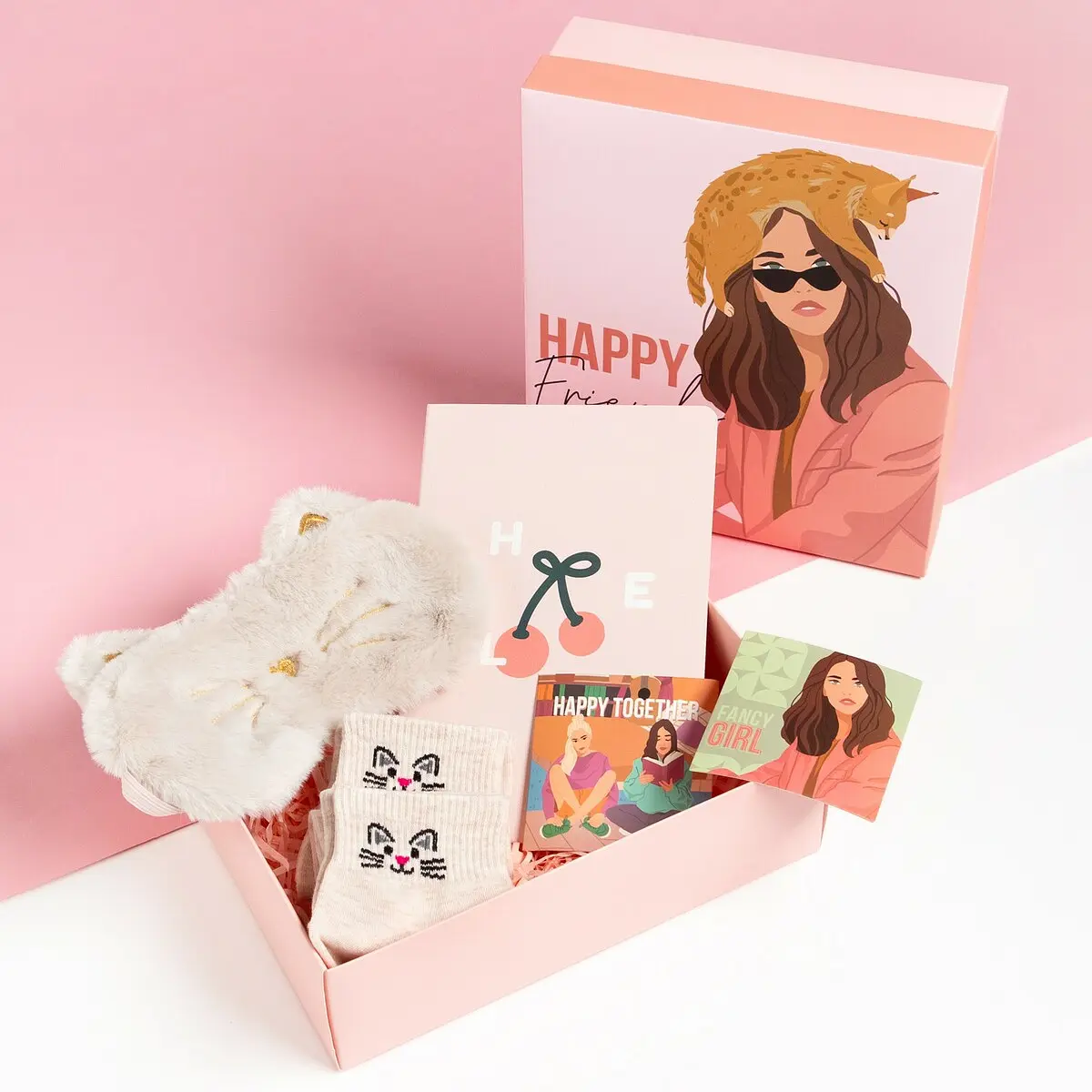 Подарочный набор KAFTAN Happy Friends розовый