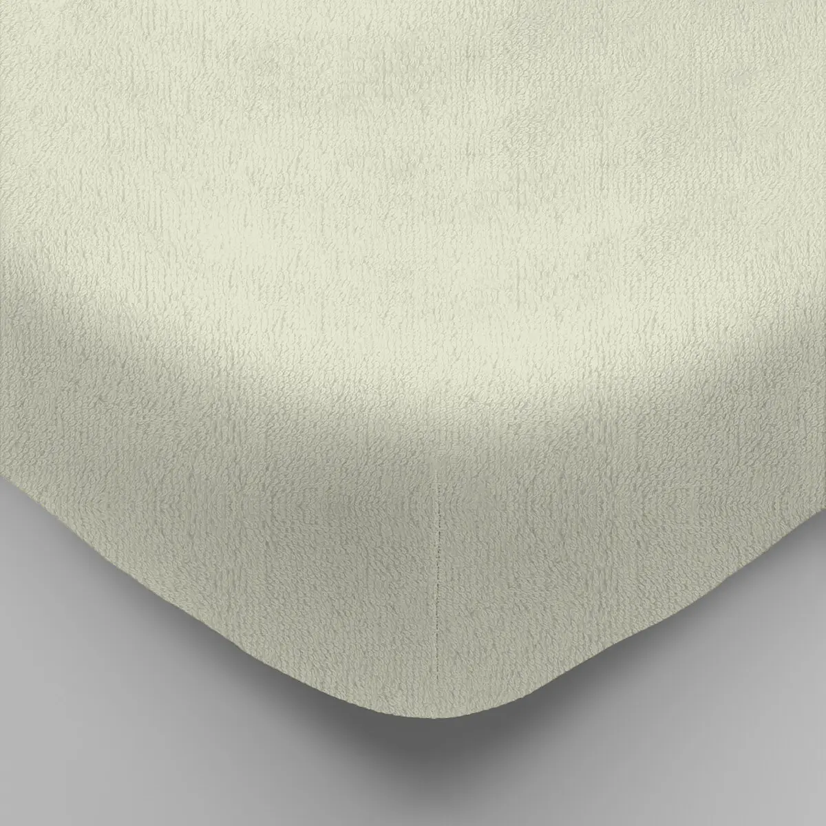 Простыня на резинке LUXSONIA махровая 180×200 см молочная махровая 180×200 см на резинке молочная