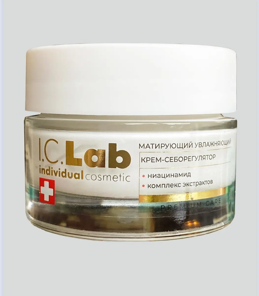 Крем I.C.Lab Individual cosmetic матирующий увлажняющий себорегулятор с ниацинамидом