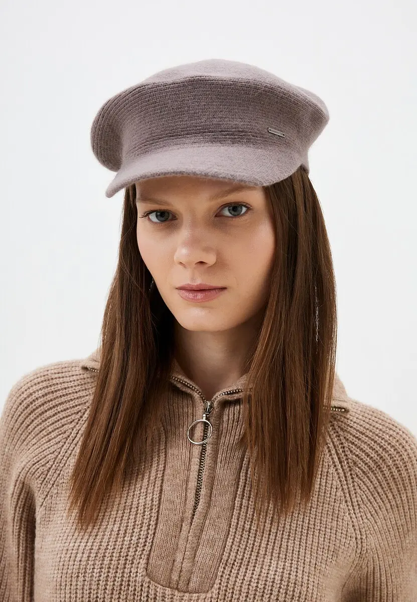 Кепи женское MARHATTER лапша ангора демисезонное кофе