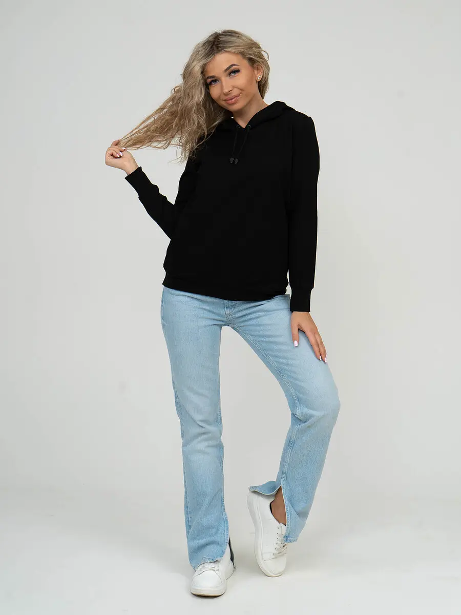 Толстовка Nesaden Style спортивная с капюшоном чёрная