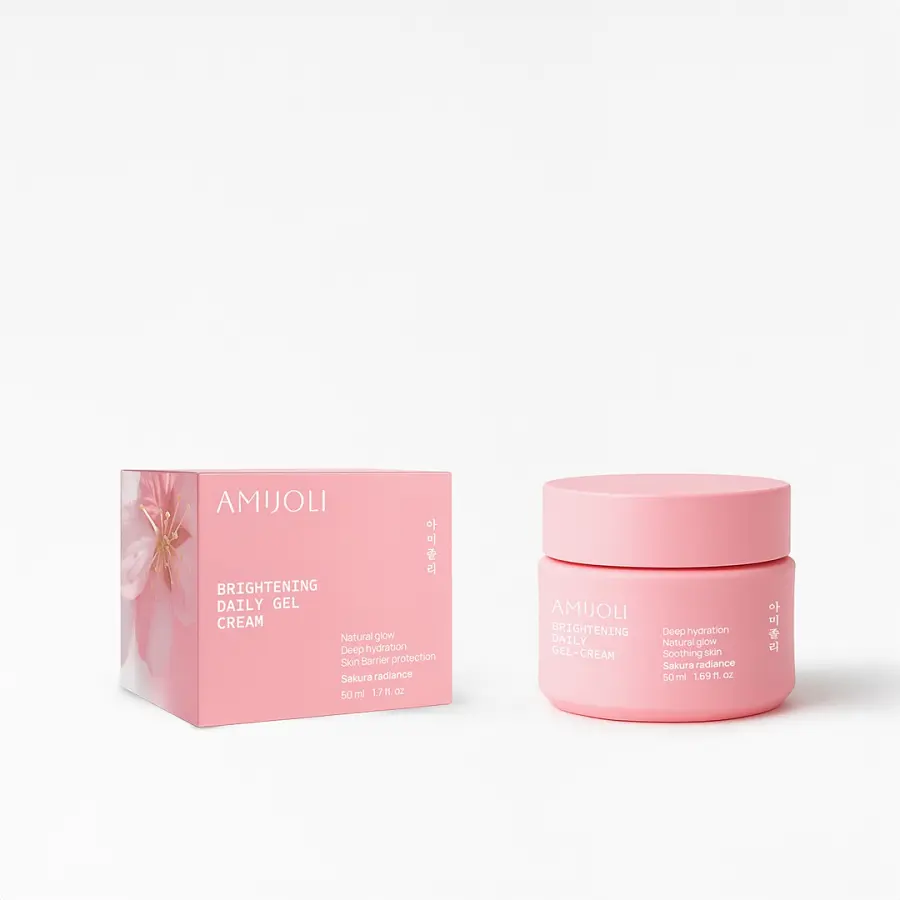 Крем-гель AMIJOLI Sakura Radiance увлажняющий 50 мл дневной увлажняющий с экстрактом сакуры 50 мл для всех типов кожи