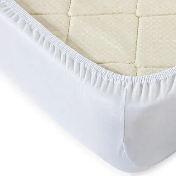 Простыня Viola трикотажная 120×200×20 см белая трикотажная 120×200×20 см на резинке белая