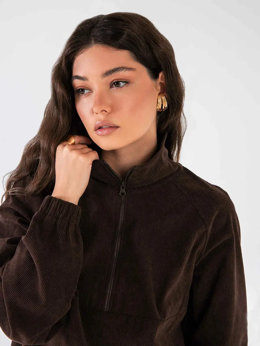 Анорак TM Kosmos оверсайз коричневый