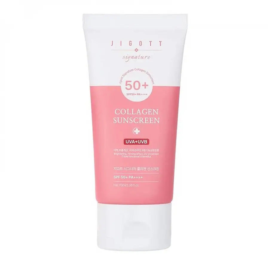 Крем JIGOTT солнцезащитный с коллагеном SPF50 70 мл солнцезащитный SPF50 PA++++ с коллагеном 70 мл для лица