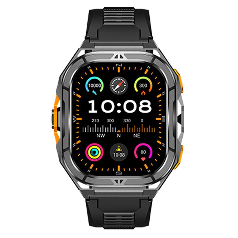 Умные часы Cubot GT 3, водонепроницаемость 5ATM, 1,96-дюймовый AMOLED, измерение кислорода в крови, трекер активности, пульсометр, GPS, спортивные умные часы для мужчин Standard чёрный
