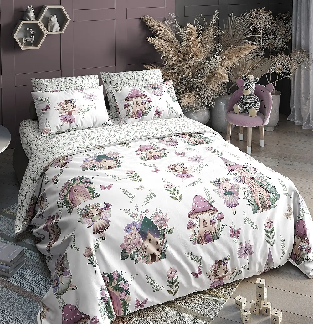 Постельное бельё Viola 1,5-спальное хлопковое 90×200×20 см разноцветное хлопковое 1,5-спальное для подростков разноцветное