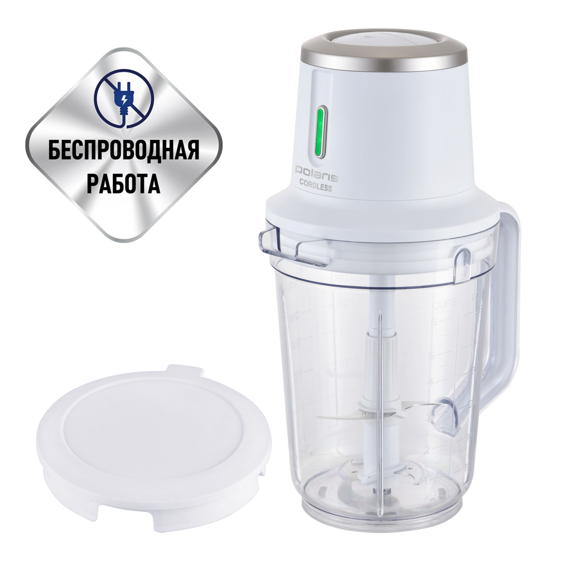 Настольный беспроводной блендер Polaris PTB 0435 CordLess 5055539155757