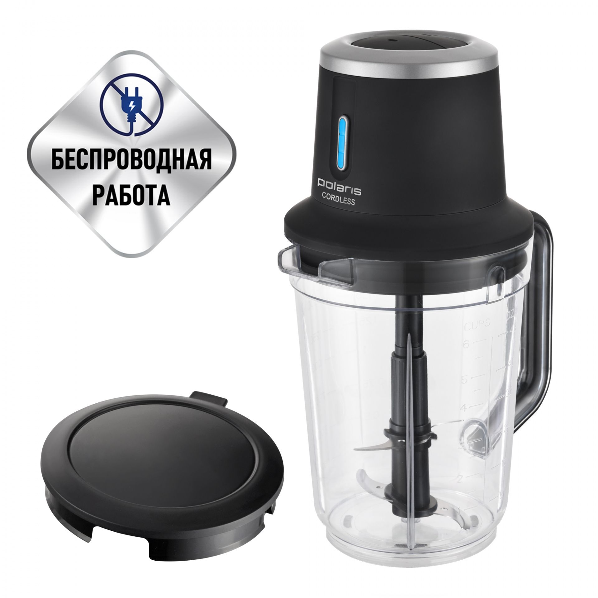 Настольный беспроводной блендер Polaris PTB 0435 CordLess 5055539155733