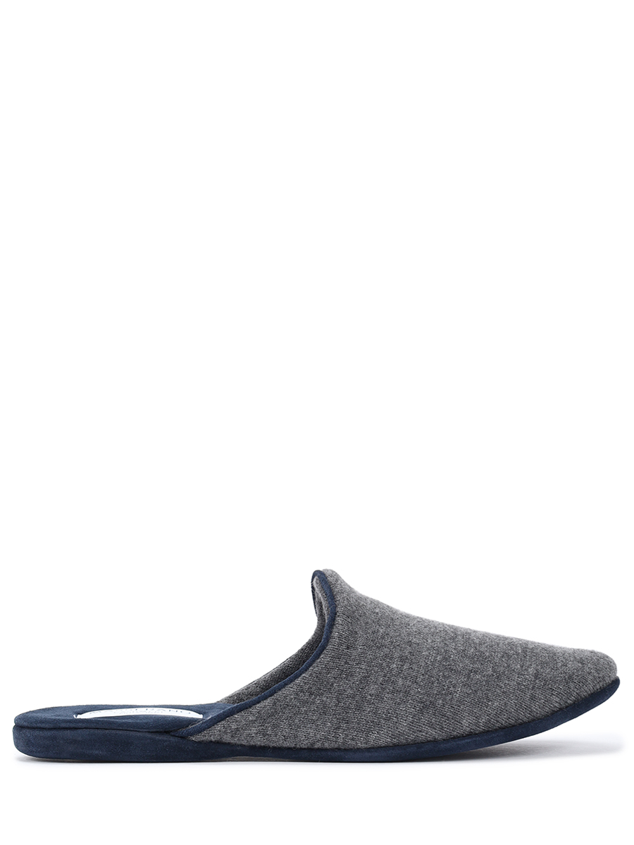 Тапочки из кашемира и замши MASSERANO CASHMERE Romeo 21030/405 Темно-