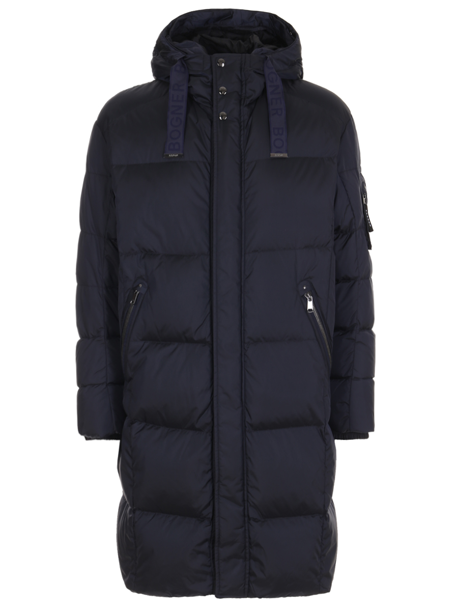 Пуховик стеганый удлиненный BOGNER 48193615/460 ERICO-D Темный