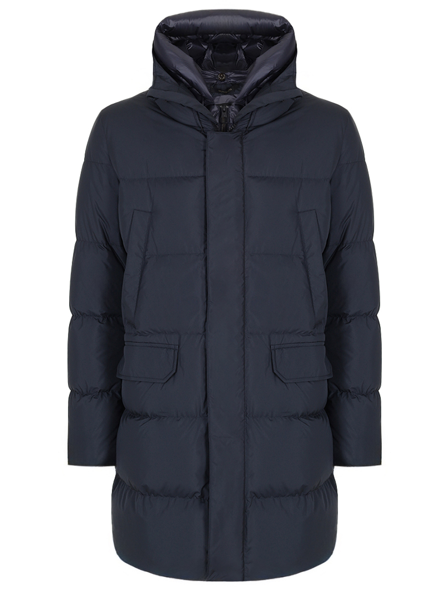 Пуховик стеганый MONTECORE F07MUCX501-268-89-DARK BLUE Темно-