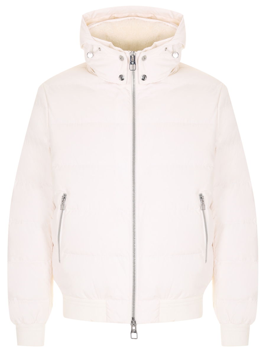 Пуховик стеганый MONTECORE F07MUCX529C-268-02-IVORY