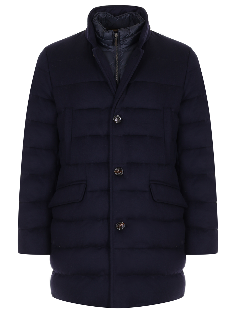 Пуховик стеганый MOORER COSTANZO-LS9 NAVY МOUGI100333-TEPA228